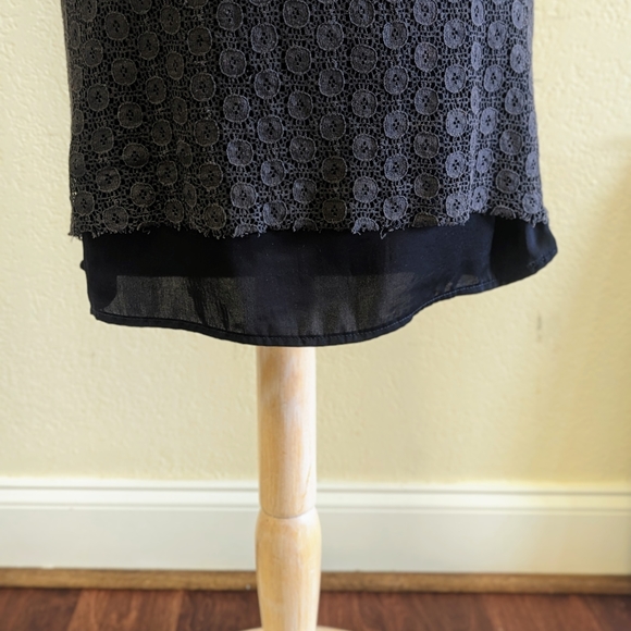 Boutique Blue Overlay Dress - Picture 4 of 4